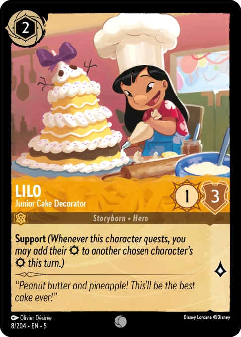 Lilo - Junior Cake Decorator Disney Lorcana card