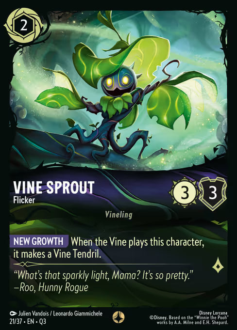 Vine Sprout - Flicker Disney Lorcana card