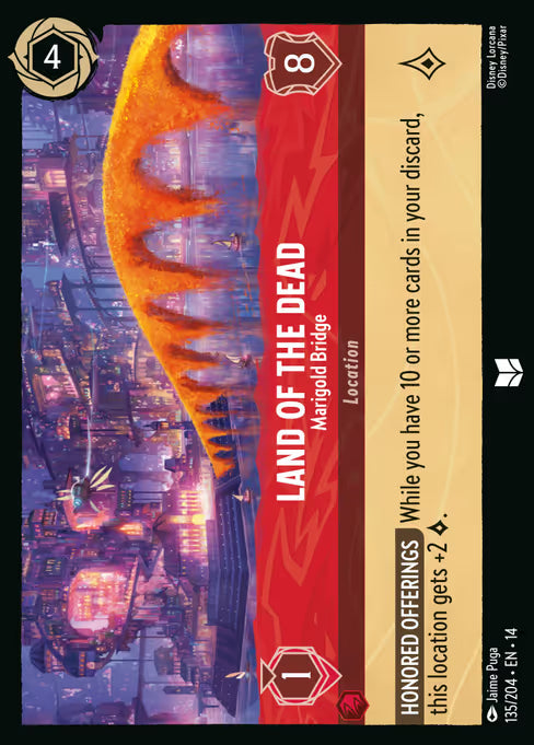 Land of the Dead - Marigold Bridge Disney Lorcana card