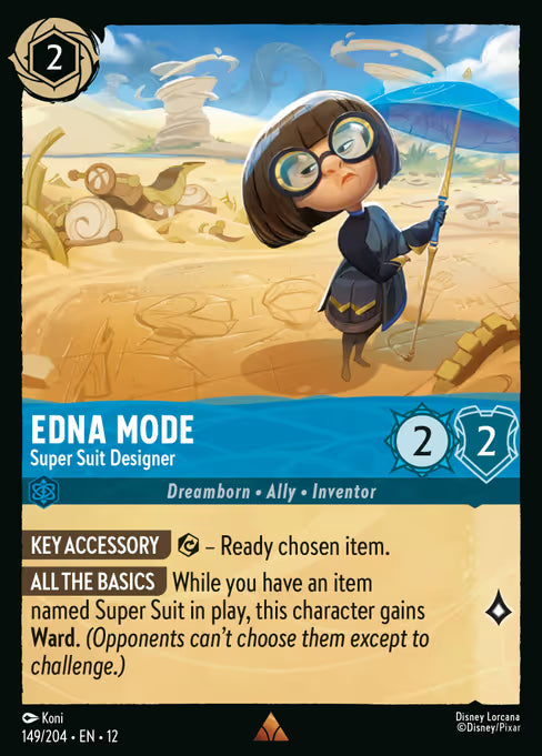 Edna Mode - Super Suit Designer Disney Lorcana card
