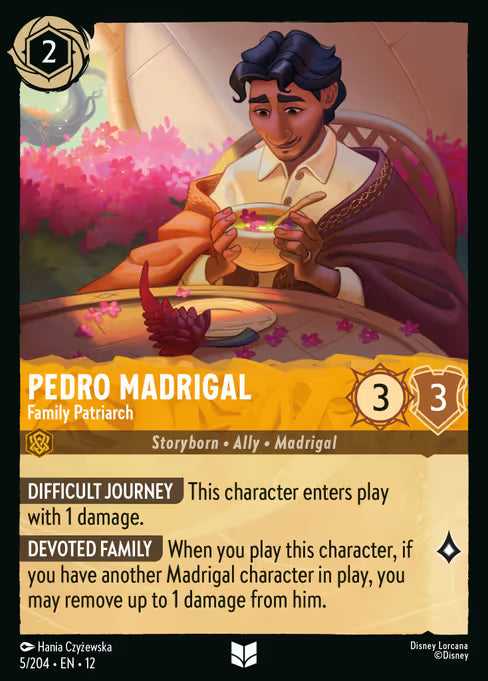 Pedro Madrigal - Family Patriarch Disney Lorcana card
