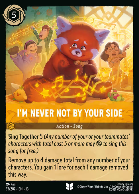 Iâ€™m Never Not By Your Side Disney Lorcana card