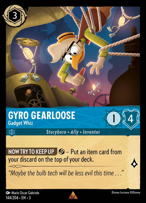 Gyro Gearloose - Gadget Whiz Disney Lorcana card