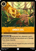 Amber Coil Disney Lorcana card