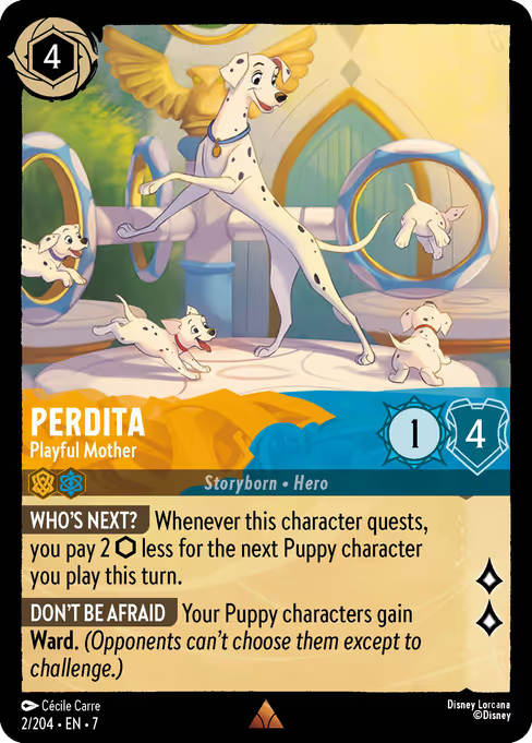 Perdita - Playful Mother Disney Lorcana card
