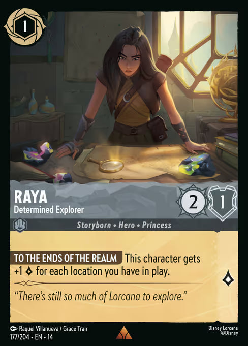 Raya - Determined Explorer Disney Lorcana card