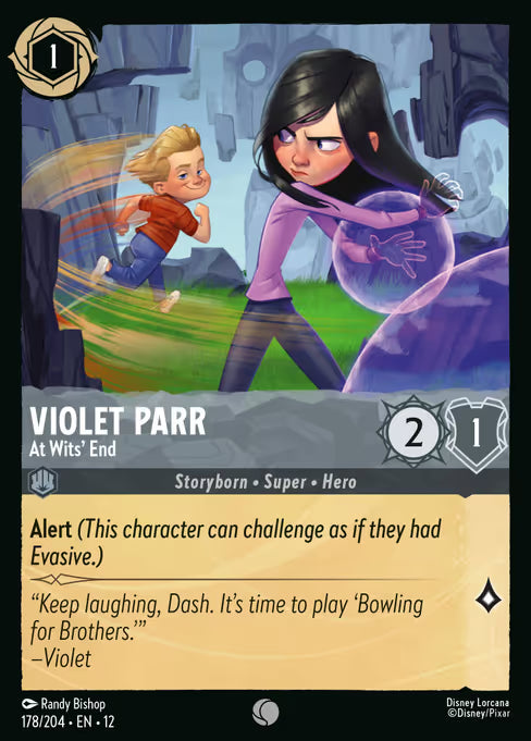 Violet Parr - At Wits' End Disney Lorcana card