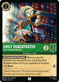 Emily Quackfaster - Level-Headed Librarian Disney Lorcana card
