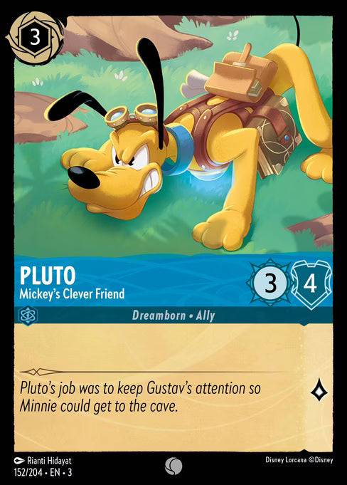 Pluto - Mickey's Clever Friend Disney Lorcana card