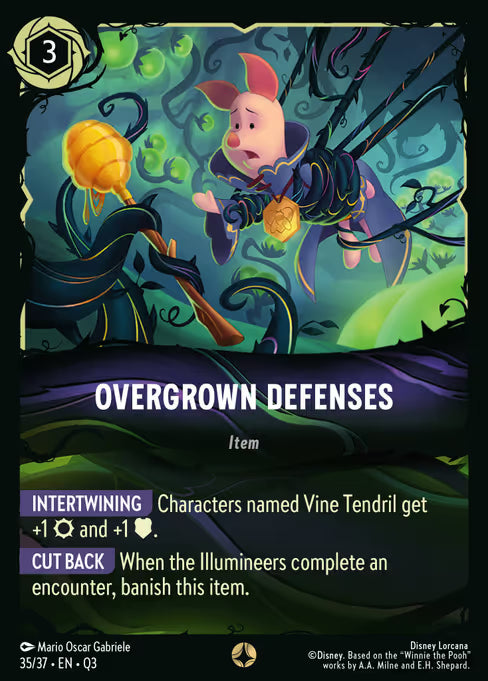 Overgrown Defenses Disney Lorcana card