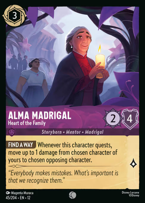 Alma Madrigal - Heart of the Family Disney Lorcana card