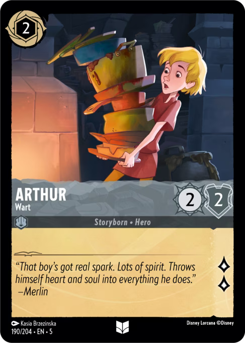 Arthur - Wart Disney Lorcana card