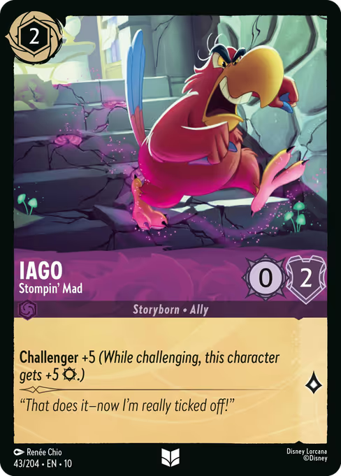 Iago - Stompin' Mad Disney Lorcana card