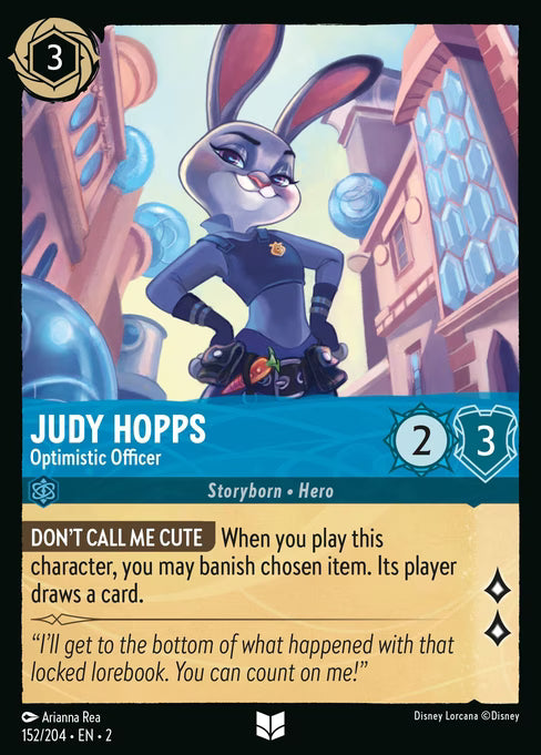Judy Hopps - Optimistic Officer Disney Lorcana card