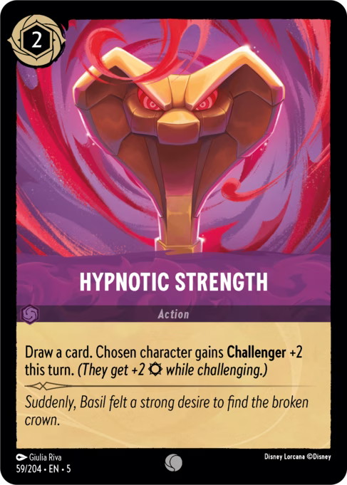 Hypnotic Strength Disney Lorcana card