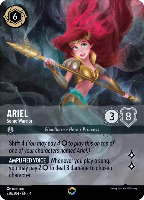 Ariel - Sonic Warrior Disney Lorcana card
