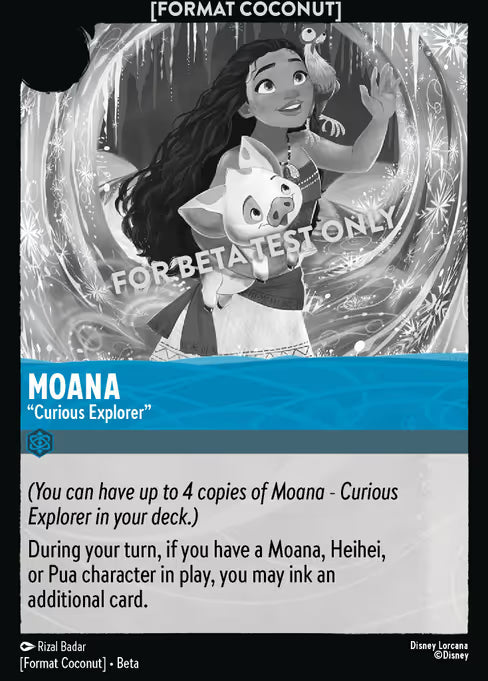 Moana - "Curious Explorer" Disney Lorcana card
