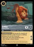 Simba - Fighting Prince Disney Lorcana card