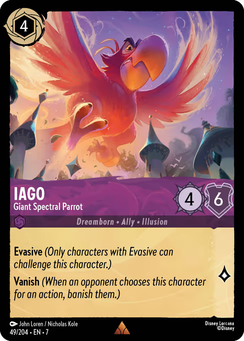 Iago - Giant Spectral Parrot Disney Lorcana card
