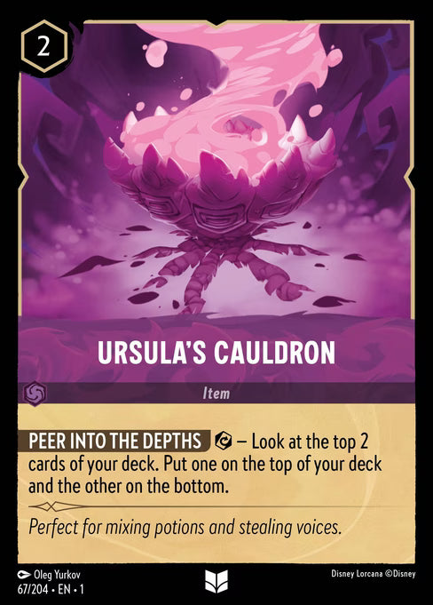 Ursula's Cauldron Disney Lorcana card