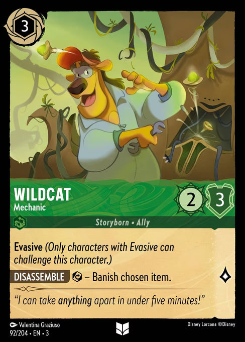 Wildcat - Mechanic Disney Lorcana card