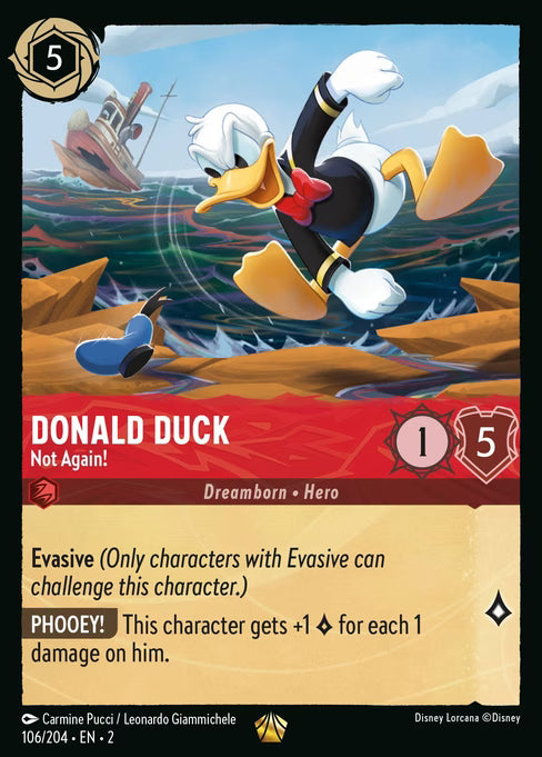 Donald Duck - Not Again! Disney Lorcana card