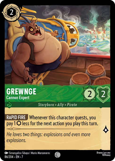 Grewnge - Cannon Expert Disney Lorcana card