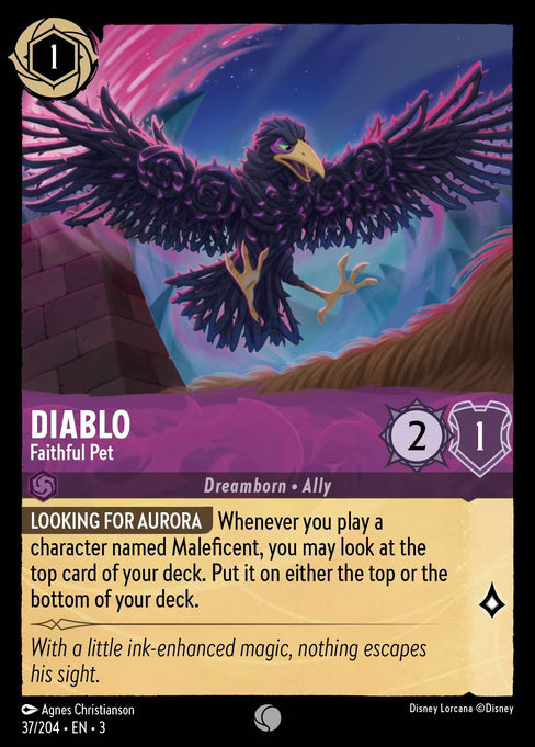 Diablo - Faithful Pet Disney Lorcana card