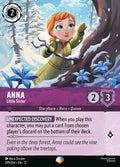 Anna - Little Sister Disney Lorcana card