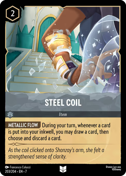 Steel Coil Disney Lorcana card