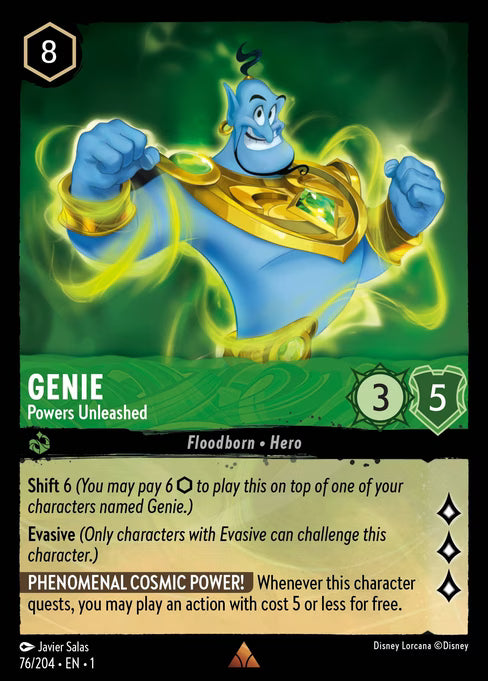 Genie - Powers Unleashed Disney Lorcana card