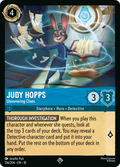Judy Hopps - Uncovering Clues Disney Lorcana card