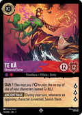 Te Kā - Elemental Terror Disney Lorcana card