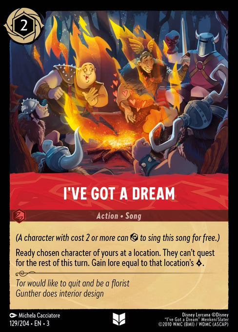 I've Got a Dream Disney Lorcana card