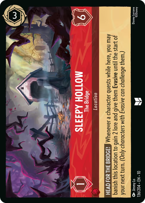 Sleepy Hollow - The Bridge Disney Lorcana card