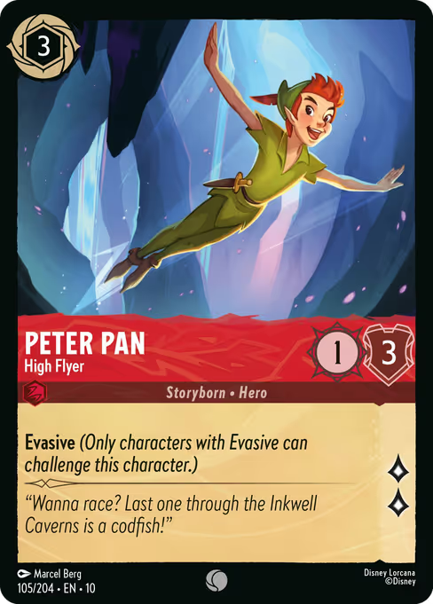 Peter Pan - High Flyer Disney Lorcana card