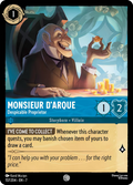 Monsieur D'Arque - Despicable Proprietor Disney Lorcana card