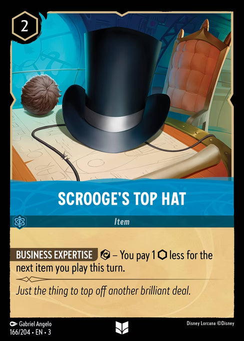 Scrooge's Top Hat Disney Lorcana card