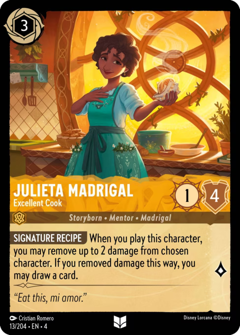 Julieta Madrigal - Excellent Cook Disney Lorcana card