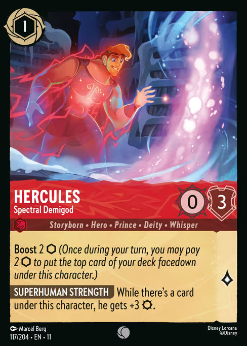Hercules - Spectral Demigod Disney Lorcana card