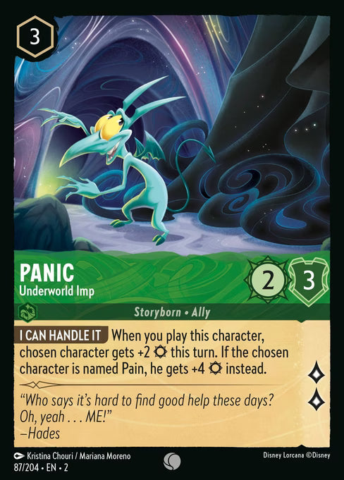 Panic - Underworld Imp Disney Lorcana card
