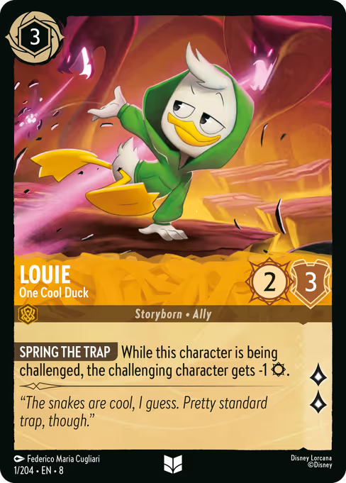 Louie - One Cool Duck Disney Lorcana card