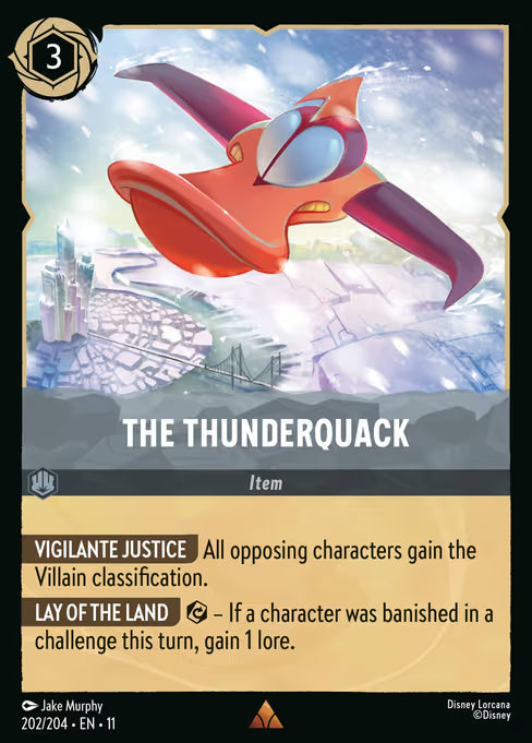 The Thunderquack Disney Lorcana card