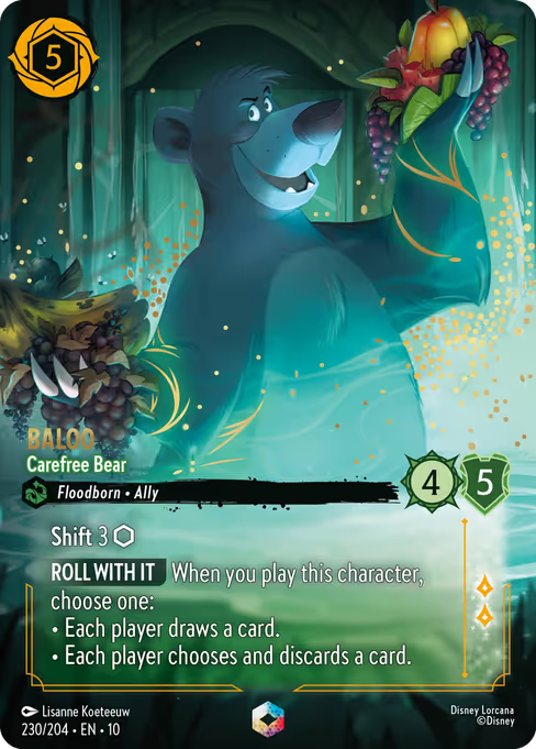 Baloo - Carefree Bear Disney Lorcana card