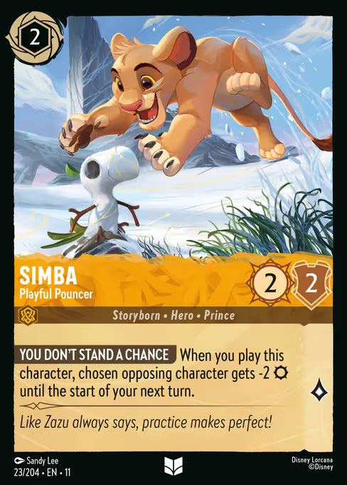 Simba - Playful Pouncer Disney Lorcana card