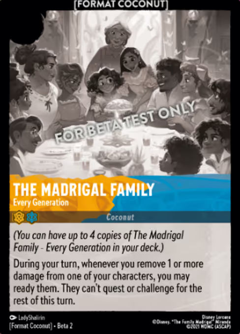 The Madrigal Family - "Every Generation" Disney Lorcana card