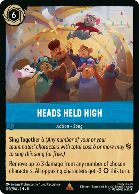 Heads Held High Disney Lorcana card