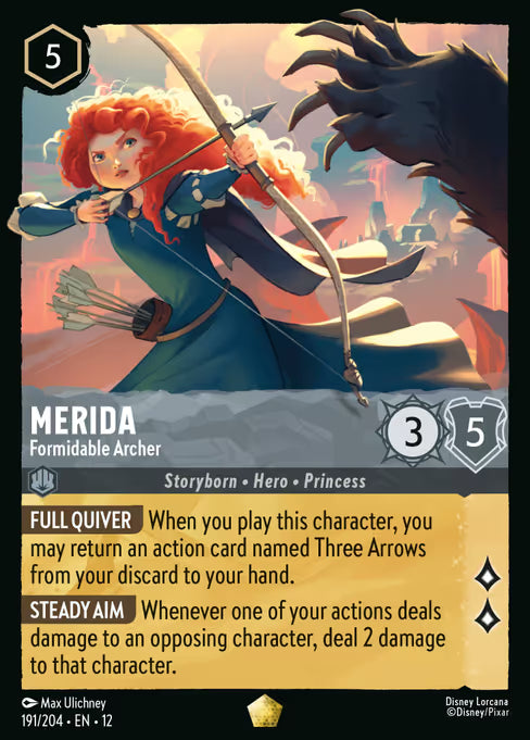 Merida - Formidable Archer Disney Lorcana card