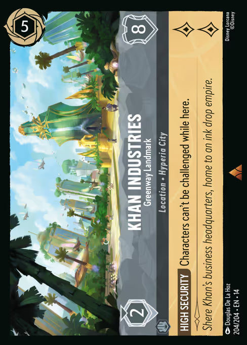 Khan Industries - Greenway Landmark Disney Lorcana card