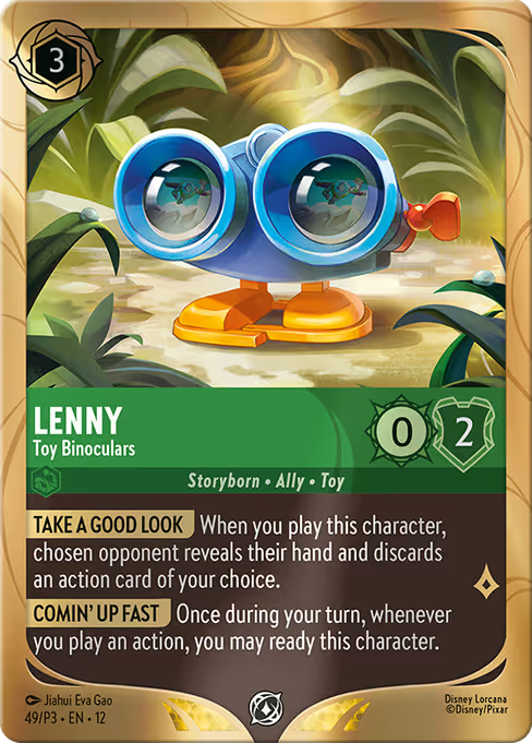 Lenny - Toy Binoculars Disney Lorcana card